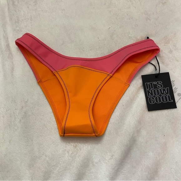 New! Free People Bikini Bottom in Saint Tropez Tangerin 28629 - Picture 3 of 10